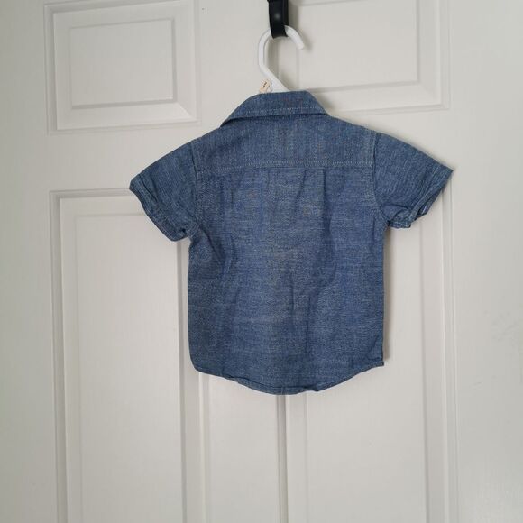 2/$15 Calvin Klein short sleeve button down shirt size 12 m - Picture 4 of 4